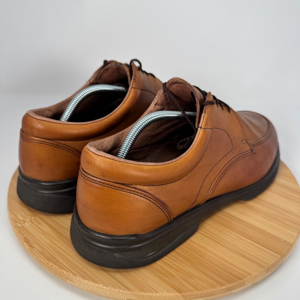 Allen Edmonds Passenger Tan Leather Moc Toe Derby Shoes Mens 12 D 3962 - Picture 11 of 11
